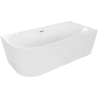 Mexen Mia right corner freestanding bathtub 170 x 80 cm, white, chrome overflow - 52691708000P-01