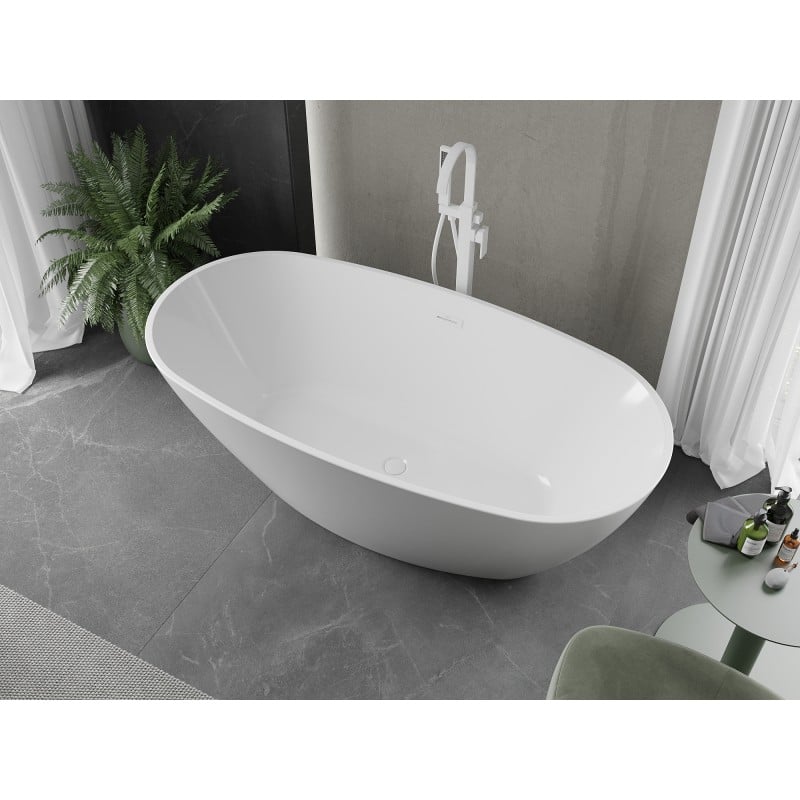 Mexen Eris freestanding bathtub 170 x 80 cm, white, white overflow - 53441708000-20