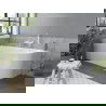 Mexen Mia freestanding left corner bath 180 x 80 cm, white, white overflow - 52691808000L-20
