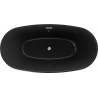 Mexen Eris freestanding bathtub 170 x 80 cm, black, chrome overflow - 53441708070-01