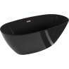 Mexen Eris freestanding bathtub 170 x 80 cm, black, brushed copper overflow - 53441708070-65