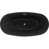 Mexen Eris freestanding bathtub 170 x 80 cm, black, brushed copper overflow - 53441708070-65
