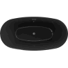 Mexen Eris freestanding bathtub 170 x 80 cm, black, gun metal overflow - 53441708070-95
