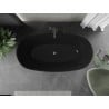 Mexen Eris freestanding bathtub 170 x 80 cm, black, gun metal overflow - 53441708070-95