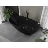 Mexen Eris freestanding bathtub 170 x 80 cm, black, brushed nickel overflow - 53441708070-97