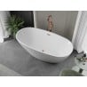 Mexen Eris free-standing bathtub 180 x 80 cm, white, brushed copper overflow - 53441808000-65