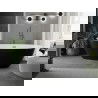 Mexen Eris freestanding bathtub 180 x 80 cm, white/black, brushed gun gray overflow - 53441808075-66