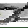 Mexen Flavia freestanding bathtub 150 x 75 cm, white, chrome overflow - 54031507500-01