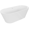 Mexen Flavia freestanding bath 150 x 75 cm, white, white overflow - 54031507500-20