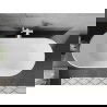 Mexen Flavia freestanding bathtub 150 x 75 cm, white, white overflow - 54031507500-20