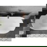 Mexen Flavia freestanding bathtub 150 x 75 cm, white, brushed copper overflow - 54031507500-65