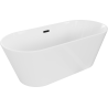 Mexen Flavia freestanding bathtub 150 x 75 cm, white, black overflow - 54031507500-B