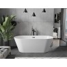 Mexen Flavia freestanding bathtub 150 x 75 cm, white, black overflow - 54031507500-B