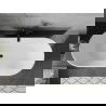 Mexen Flavia freestanding bathtub 150 x 75 cm, white, black overflow - 54031507500-70