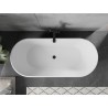 Mexen Flavia freestanding bathtub 150 x 75 cm, white, black overflow - 54031507500-B