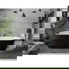 Mexen Flavia freestanding bathtub 150 x 75 cm, white/black, chrome overflow - 54031507575-01