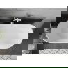 Mexen Flavia freestanding bathtub 150 x 75 cm, white/black, white overflow - 54031507575-20