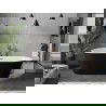 Mexen Flavia freestanding bathtub 150 x 75 cm, white/black, rose gold overflow - 54031507575-60