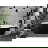 Mexen Flavia freestanding bathtub 150 x 75 cm, white/black, black overflow - 54031507575-70