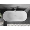 Mexen Flavia freestanding bathtub 160 x 75 cm, white, chrome overflow - 54031608000