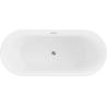 Mexen Flavia freestanding bathtub 170 x 75 cm, white, chrome overflow - 54031708000-01