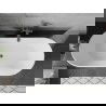 Mexen Flavia Freestanding Bathtub 170 x 75 cm, White, Gun Metal Overflow - 54031708000-95