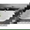 Mexen Flavia freestanding bathtub 170 x 75 cm, white/black, chrome overflow - 54031708075-01