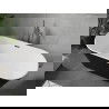 Mexen Flavia freestanding bathtub 67 x 29 inches, white/black, gunmetal overflow - 54031708075-95