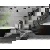 Mexen Flavia freestanding bathtub 170 x 75 cm, white/black, brushed nickel overflow - 54031708075-97