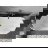 Mexen Flavia freestanding bathtub 67 x 29 inches, white/black, gunmetal overflow - 54031708075-95