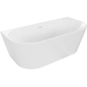 Mexen Oval Freestanding Wall-Mounted Bathtub 140 x 75 cm, White, White Overflow - 52671407500-20
