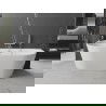 Mexen Oval Bathtub Wall-Mounted 150 x 75 cm, White, Brushed Nickel Overflow - 52671507500-97