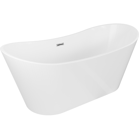 Mexen Montana Freestanding Bath 170 x 80 cm, White, Overflow Chrome - 52011708000-01