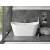 Mexen Montana freestanding bathtub 67 x 31 inches, white, chrome overflow - 52011708000-01