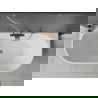 Mexen Oval Freestanding Bathtub Wall-Mounted 160 x 80 cm, White, Rose Gold Drain - 52671608000-60