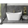 Mexen Montana freestanding bathtub 170 x 80 cm, white, gold waste - 52011708000-50