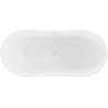 Mexen Montana Freestanding Bathtub 170 x 80 cm, White, White Overflow - 52011708000-20