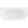 Mexen Oval free-standing wall-adjacent bathtub 170 x 80 cm, white, white overflow - 52671708000-20