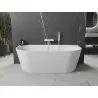 Mexen Oval free-standing wall-adjacent bathtub 170 x 80 cm, white, white overflow - 52671708000-20