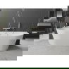Mexen Oval Freestanding Wall Bathtub 180 x 80 cm, White, Brushed Gold Overflow - 52671808000-55