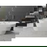Mexen Oval free-standing wall-mounted bathtub 180 x 80 cm, white, pink gold overflow - 52671808000-60