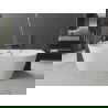 Mexen Oval freestanding wall-mounted bathtub 170 x 80 cm, white, gun metal overflow - 52671708000-95