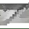 Mexen Oval freestanding wall-mounted bathtub 170 x 80 cm, white, gun metal overflow - 52671708000-95