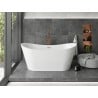 Mexen Montana freestanding bathtub 170 x 80 cm, white, brushed copper overflow - 52011708000-65