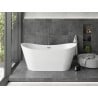 Mexen Montana free-standing bathtub 170 x 80 cm, white, gun gray brushed overflow - 52011708000-66