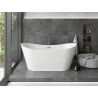 Mexen Montana freestanding bathtub 170 x 80 cm, white, overflow gun metal - 52011708000-95