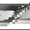 Mexen Montana free-standing bathtub 170 x 80 cm, white, overflow gun metal - 52011708000-95