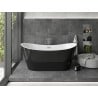 Mexen Montana freestanding bathtub 170 x 80 cm, white/black, chrome overflow - 52011708075-01