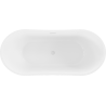 Mexen Montana freestanding bathtub 170 x 80 cm, white/black, white overflow - 52011708075-20