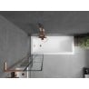 Mexen Next L Single-Panel Bathtub Screen 50 x 150 cm, Black Pattern, Brushed Copper - 895-050-000-03-77-65